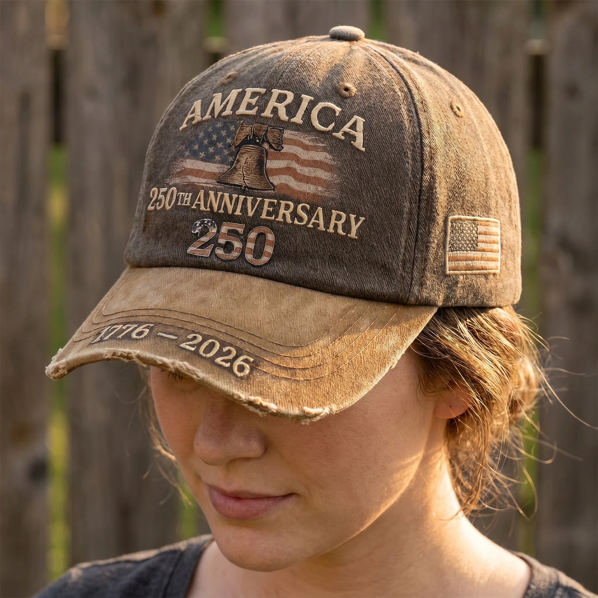 Andrew Vintage Adjustable Patriotic Baseball Cap