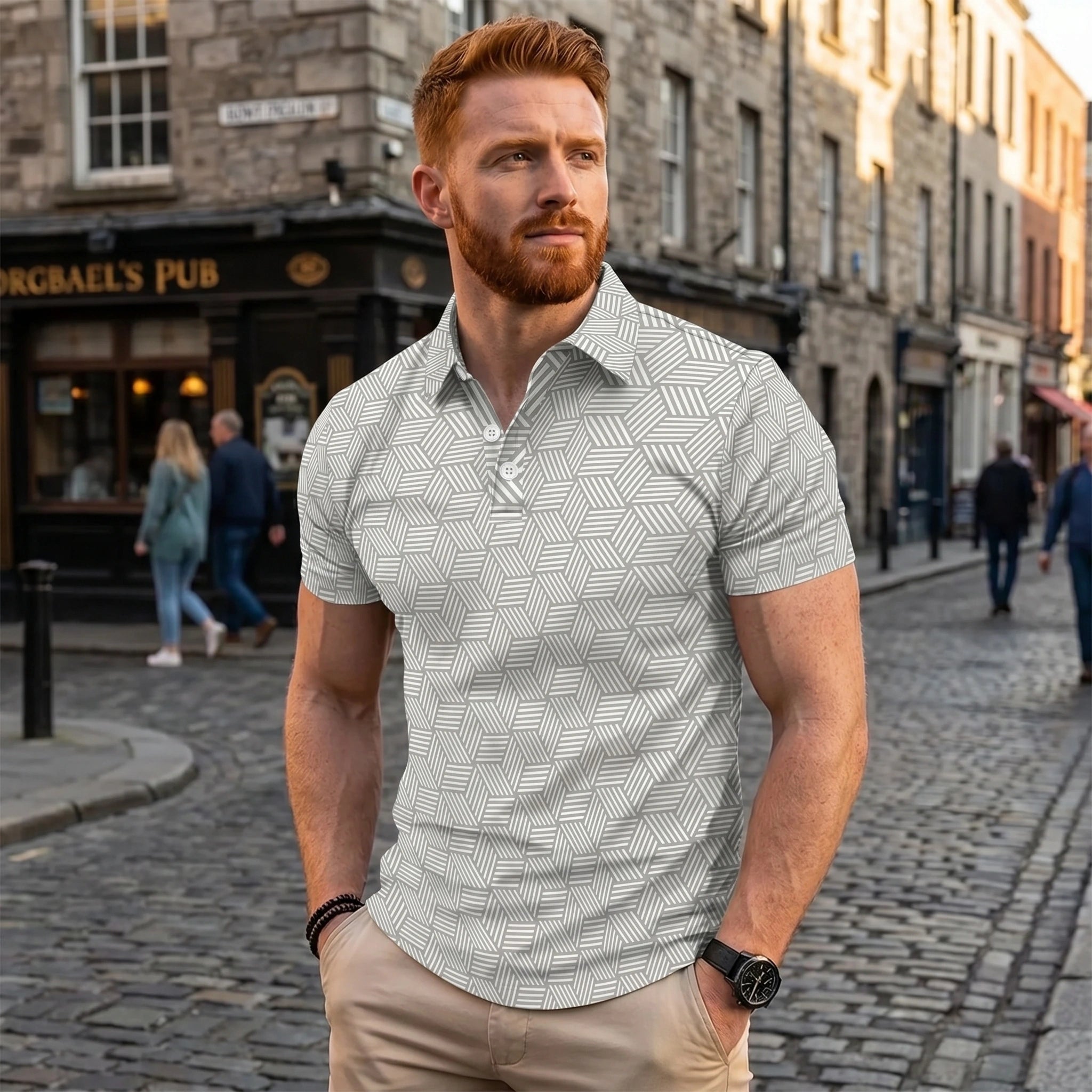 Liam Mens Classic Stylish Summer Polo Shirt