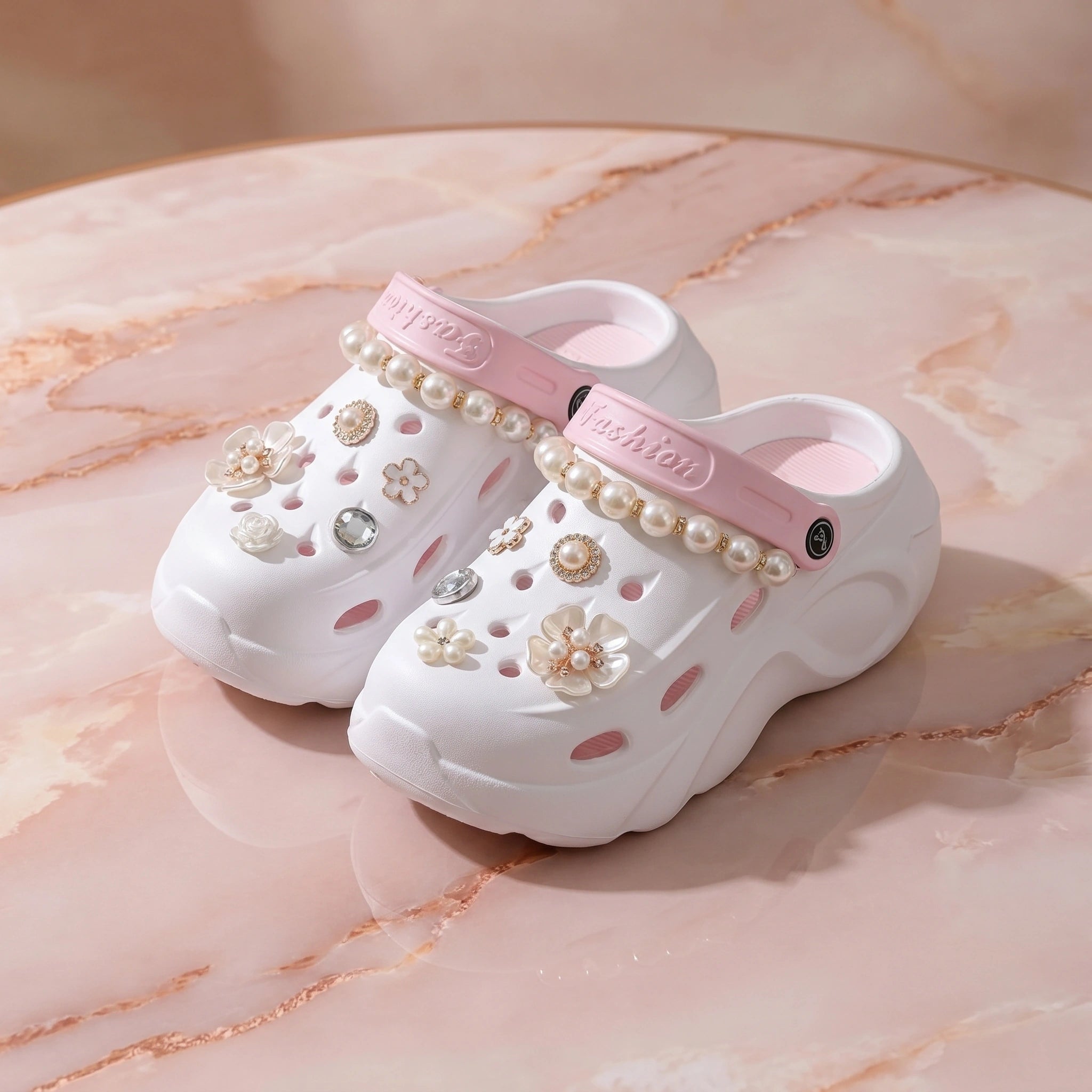 Back view of women's comfortable summer sandals showing the design and construction details against a neutral background, perfect for casual outings.