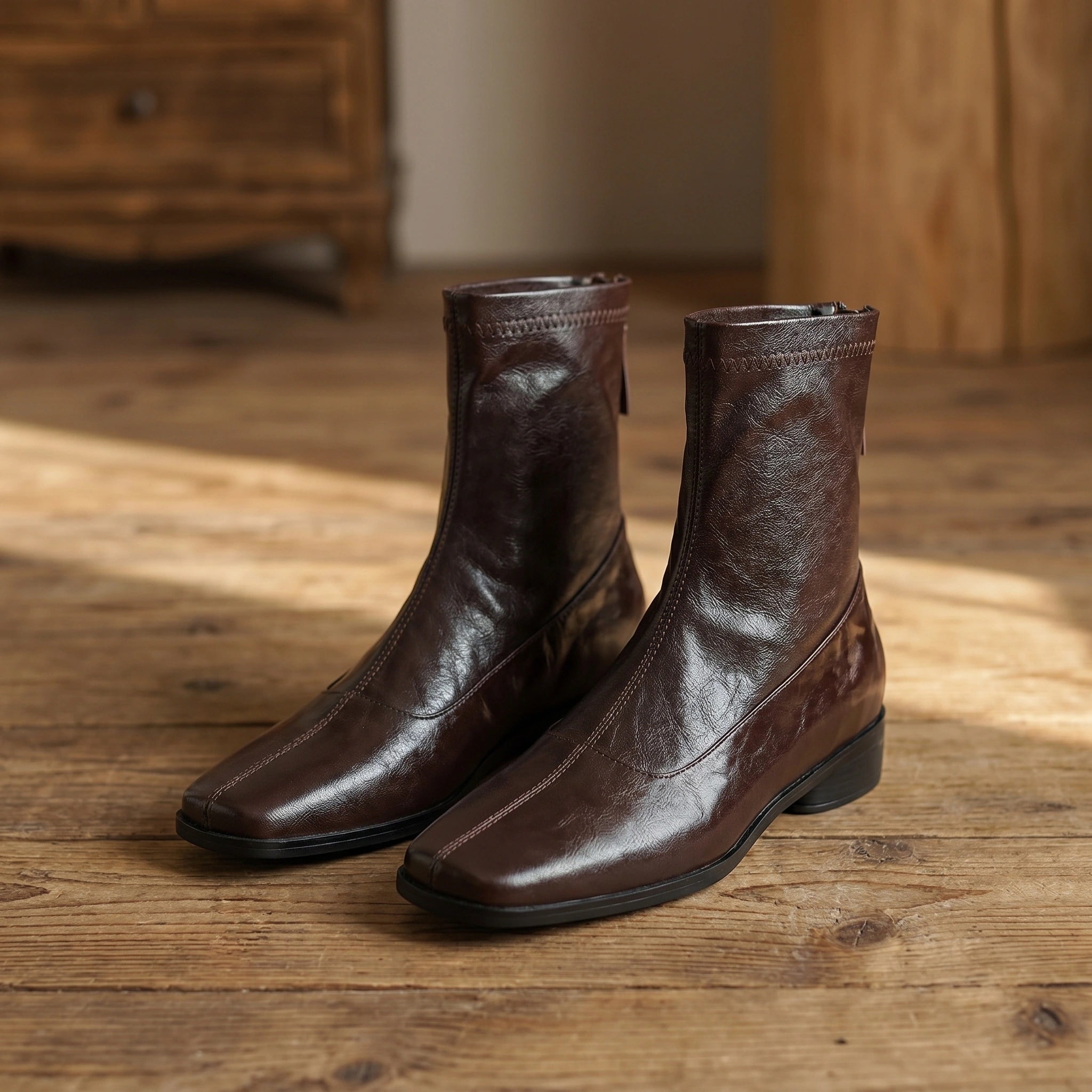 Mia Womens Elegant Modern Ankle Boots
