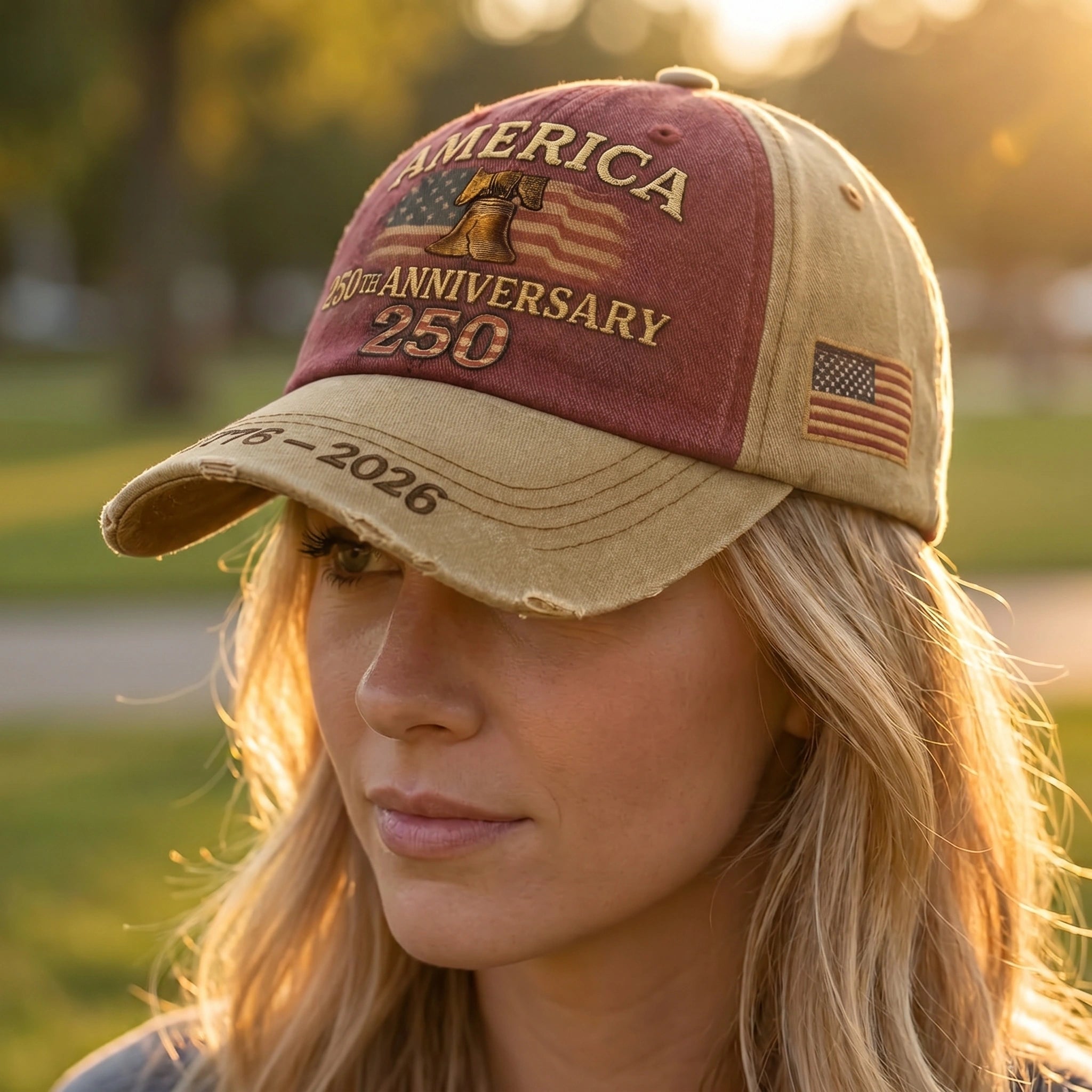 Andrew Vintage Adjustable Patriotic Baseball Cap
