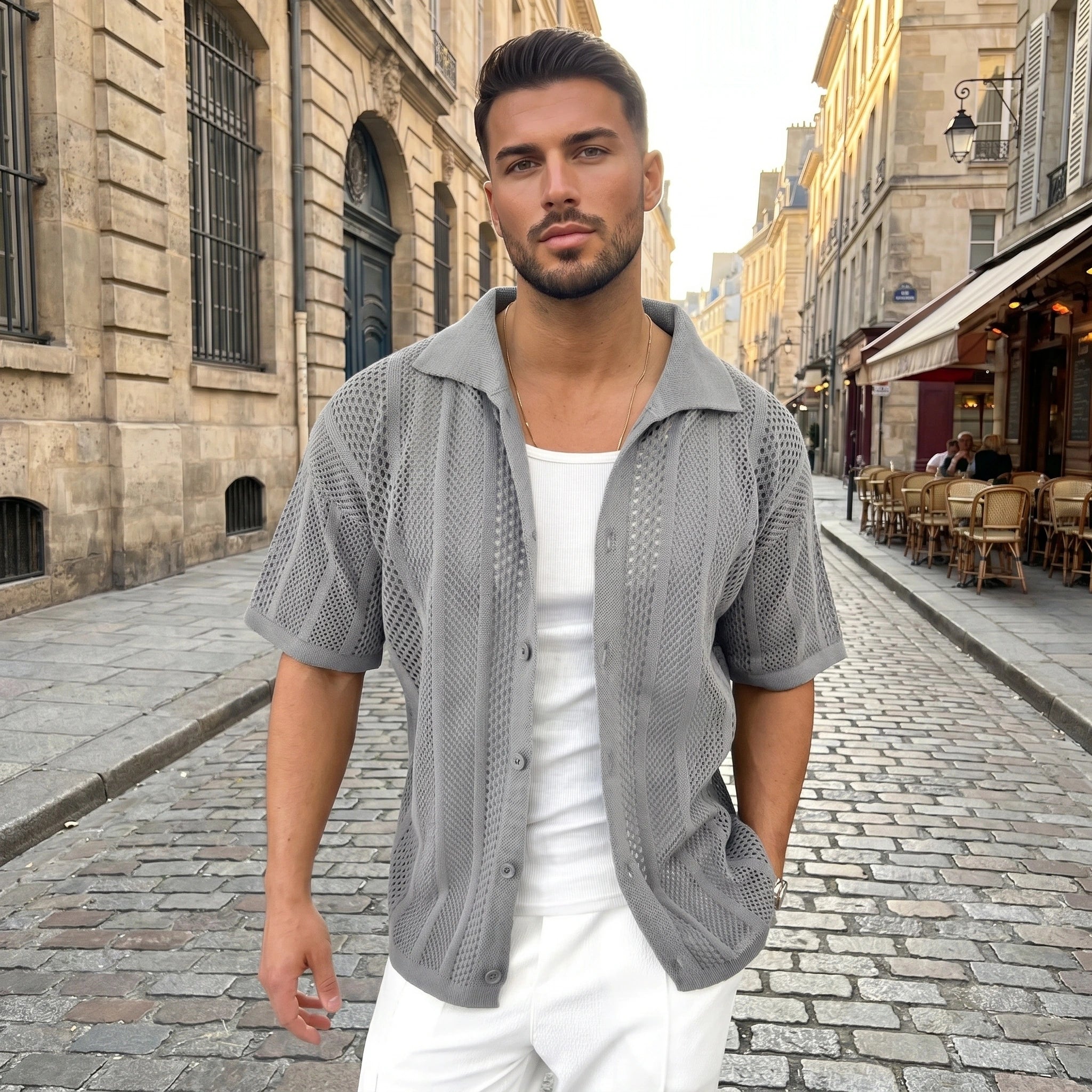 Alex Mens Relaxed Lightweight Summer Cardigan