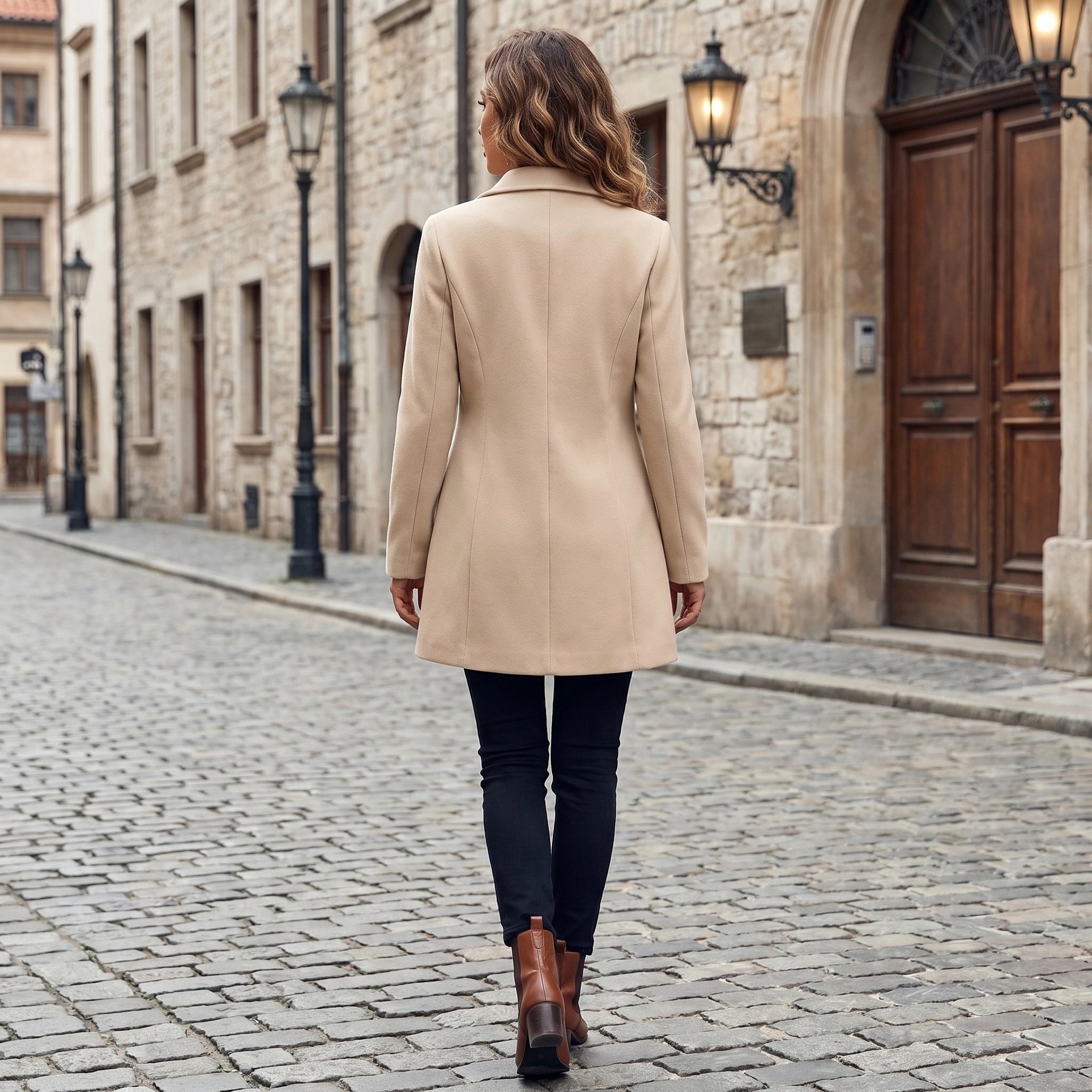 Charlotte Womens Chic Tailored Coat