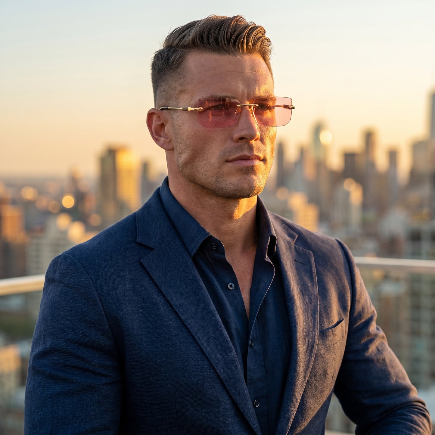 Robert | Mens Stylish Minimalist Summer Sunglasses