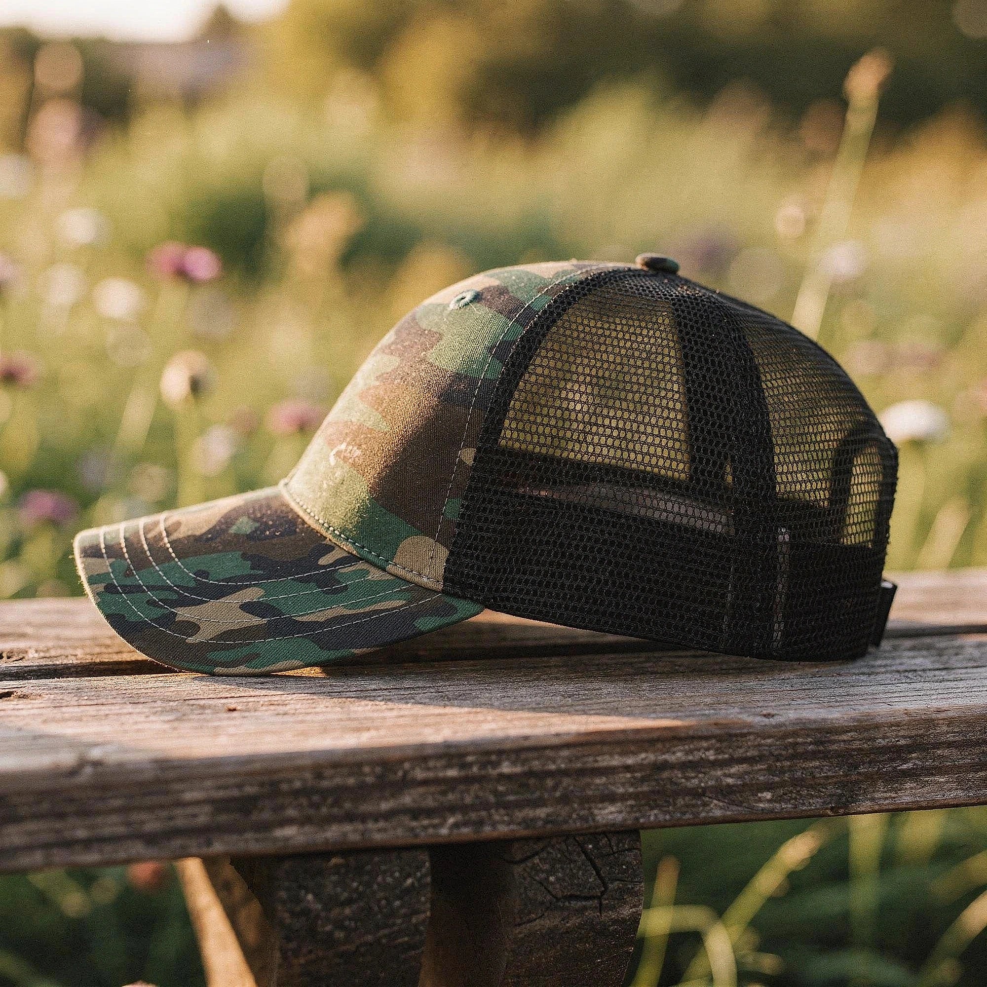 View of a relaxed vintage snapback cap in dark gray fabric with a curved brim and adjustable strap