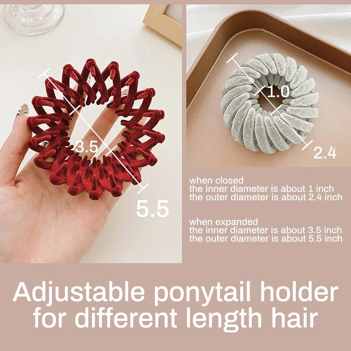 Stylish Bird's Nest Hair Clips Set of 3 Set 1 Nora Luxe