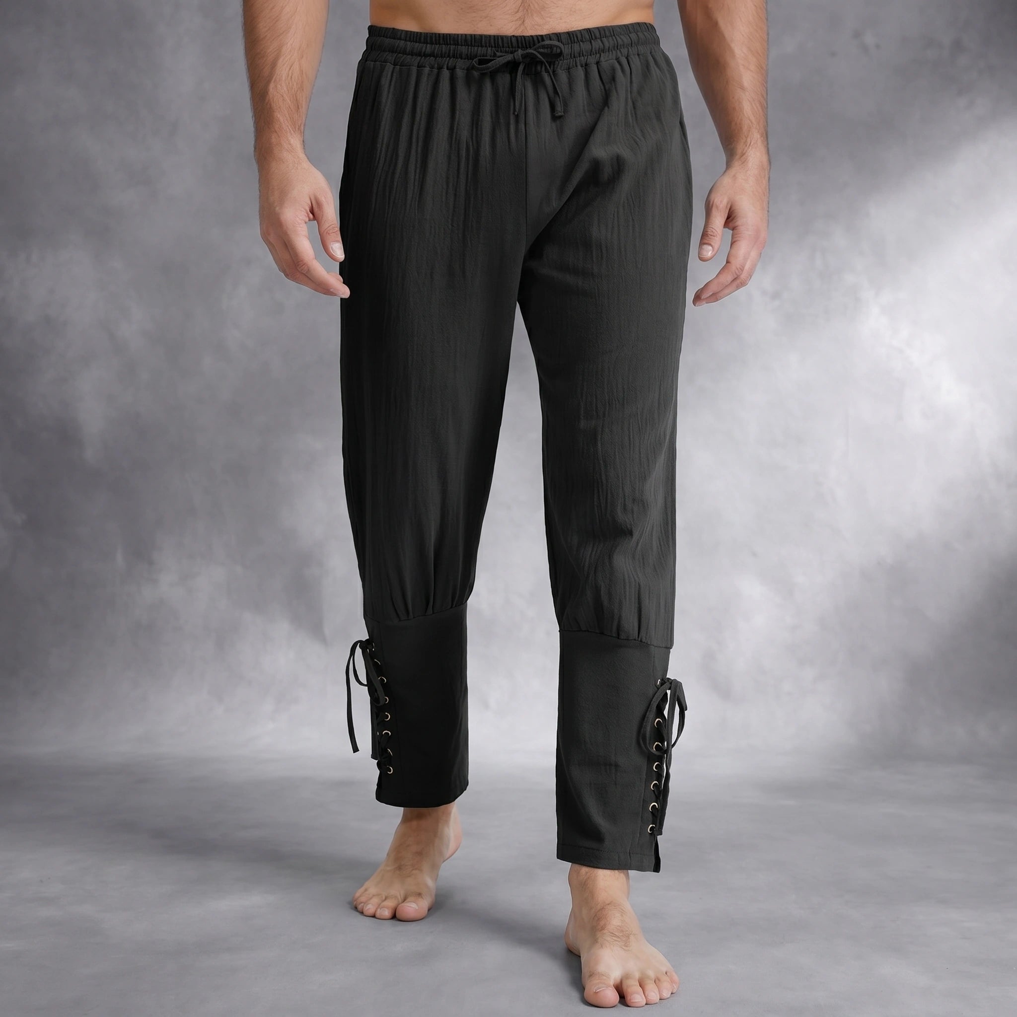 Liam Mens Vintage Breathable Relaxed Summer Linen Pants
