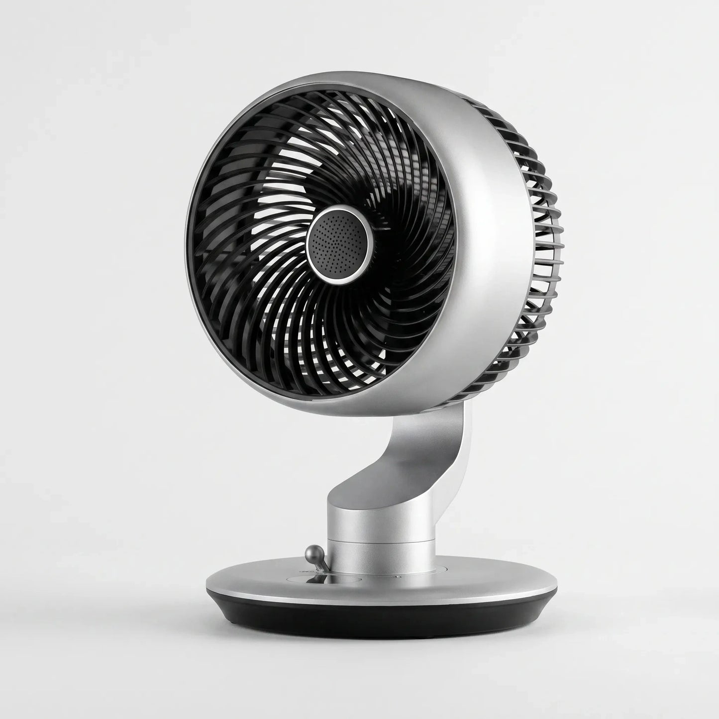 The view showcases the sleek design, adjustable airflow vents, and battery compartment for easy access and charging