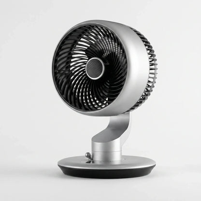 The view showcases the sleek design, adjustable airflow vents, and battery compartment for easy access and charging
