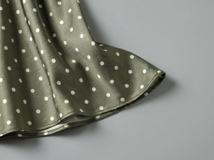 Isabella Womens Playful Polka Dot Spring Midi Skirt
