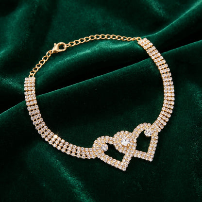 Close up view of the Womens Sparkling Anklet showing intricate detailing and shimmering embellishments, set against a soft, neutral background.