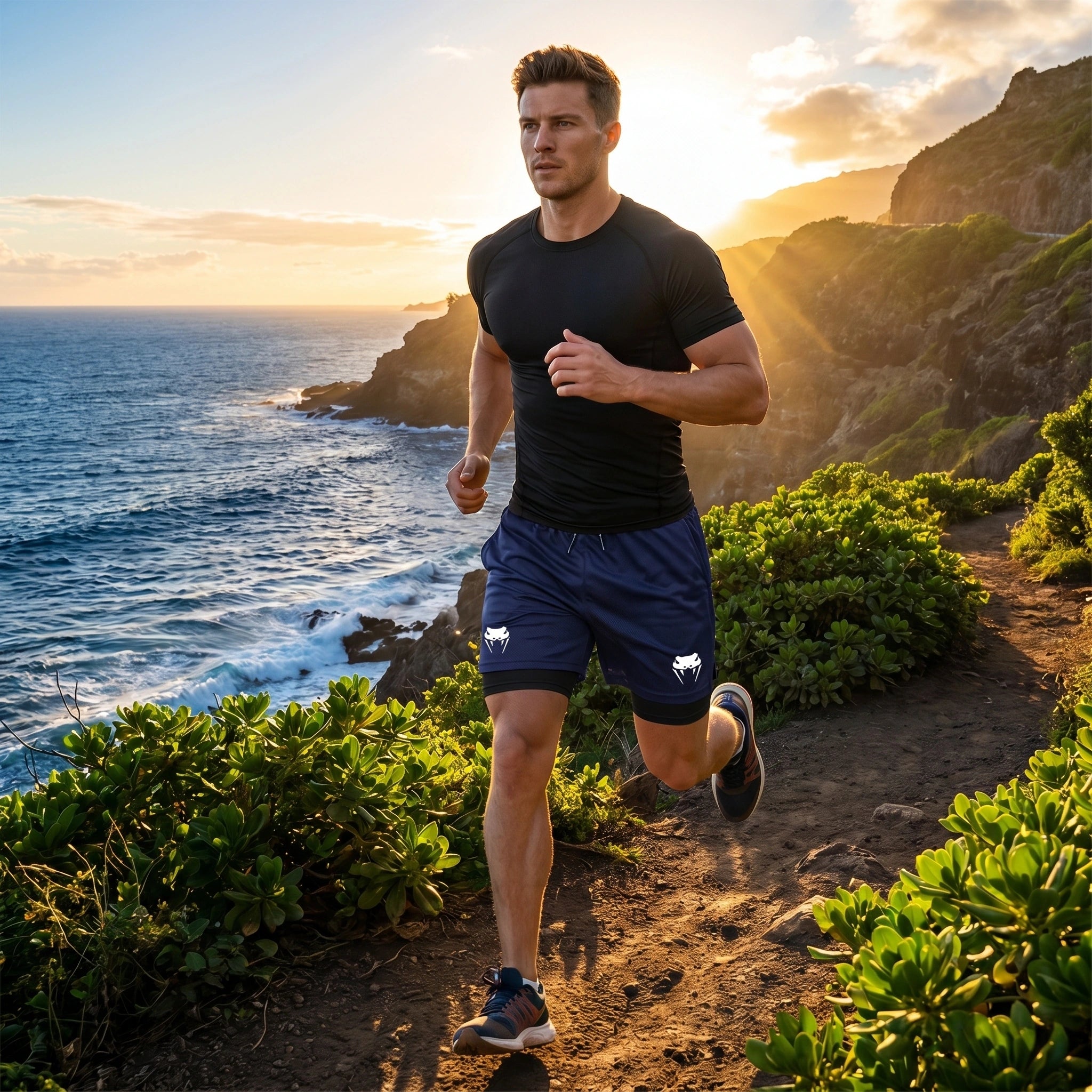 Liam Mens Breathable Quick Dry Athletic Shorts