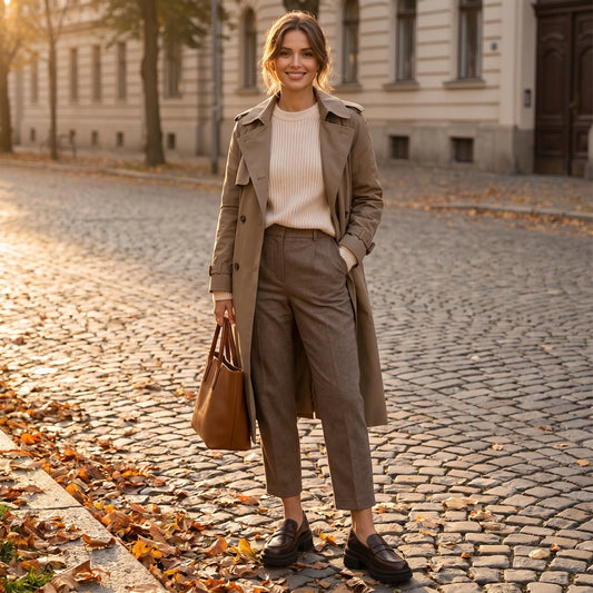 Back view of a model showing the Womens Breathable Loafers in a sleek black finish, showing the construction details against a neutral background.