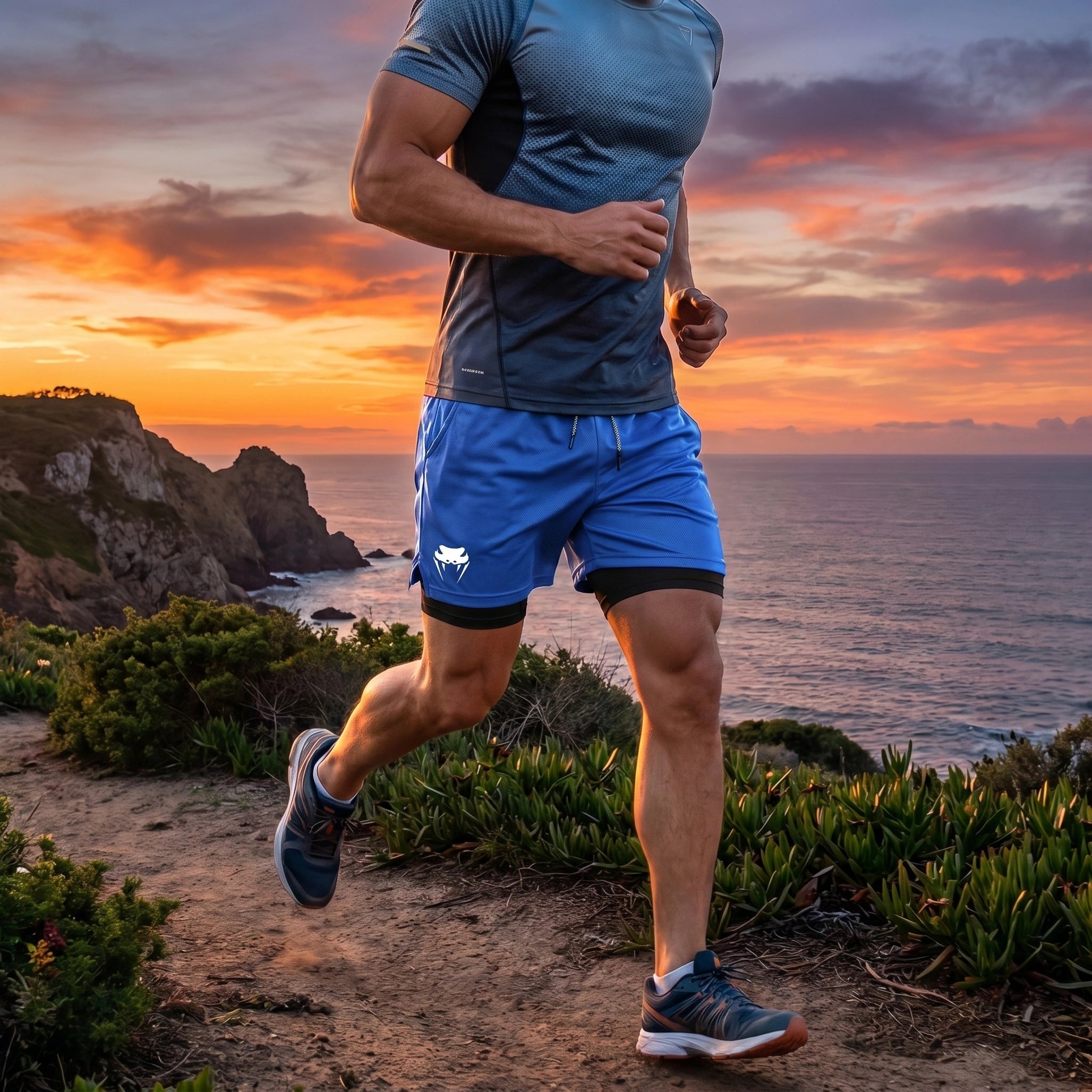 Liam Mens Breathable Quick Dry Athletic Shorts