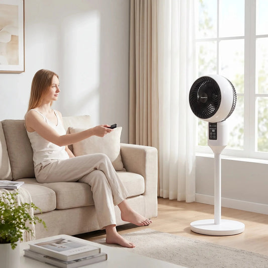 Leiser Oszillierender Standventilator Mit Fernbedienung Aeroflow