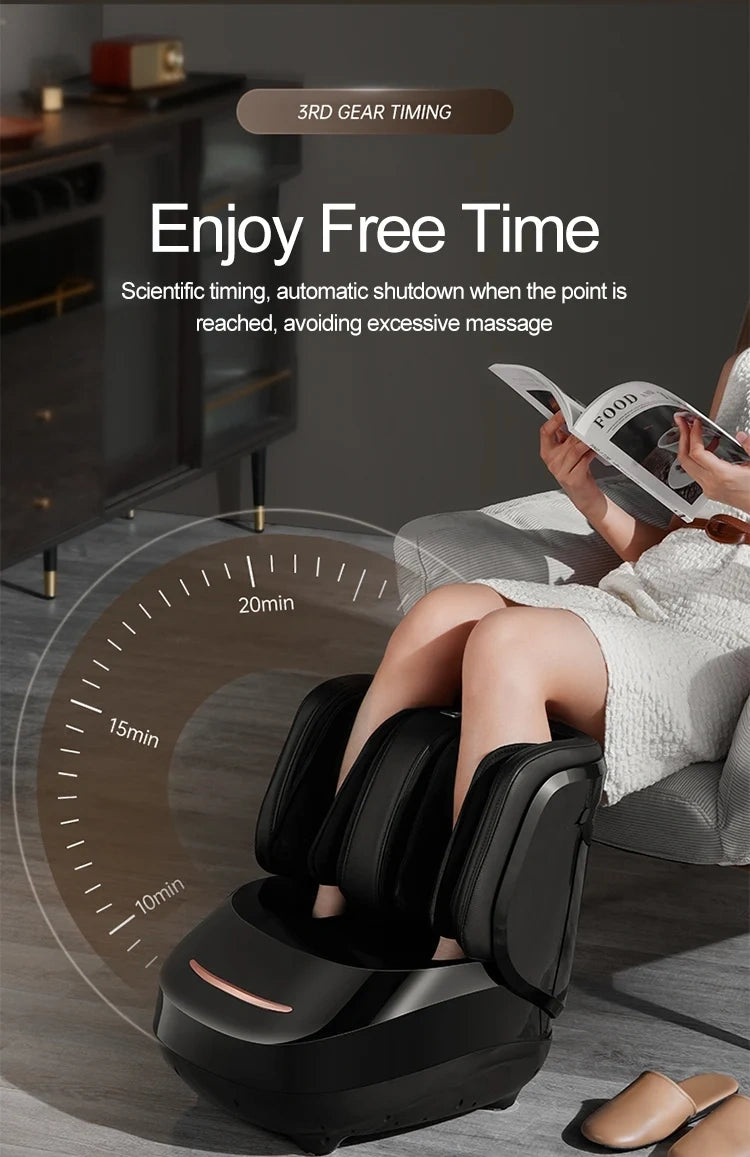 Close up view showing the soft fabric and precise stitching of the ZephyrNest Heated Electric Foot Massager, showing its premium quality and attention to .