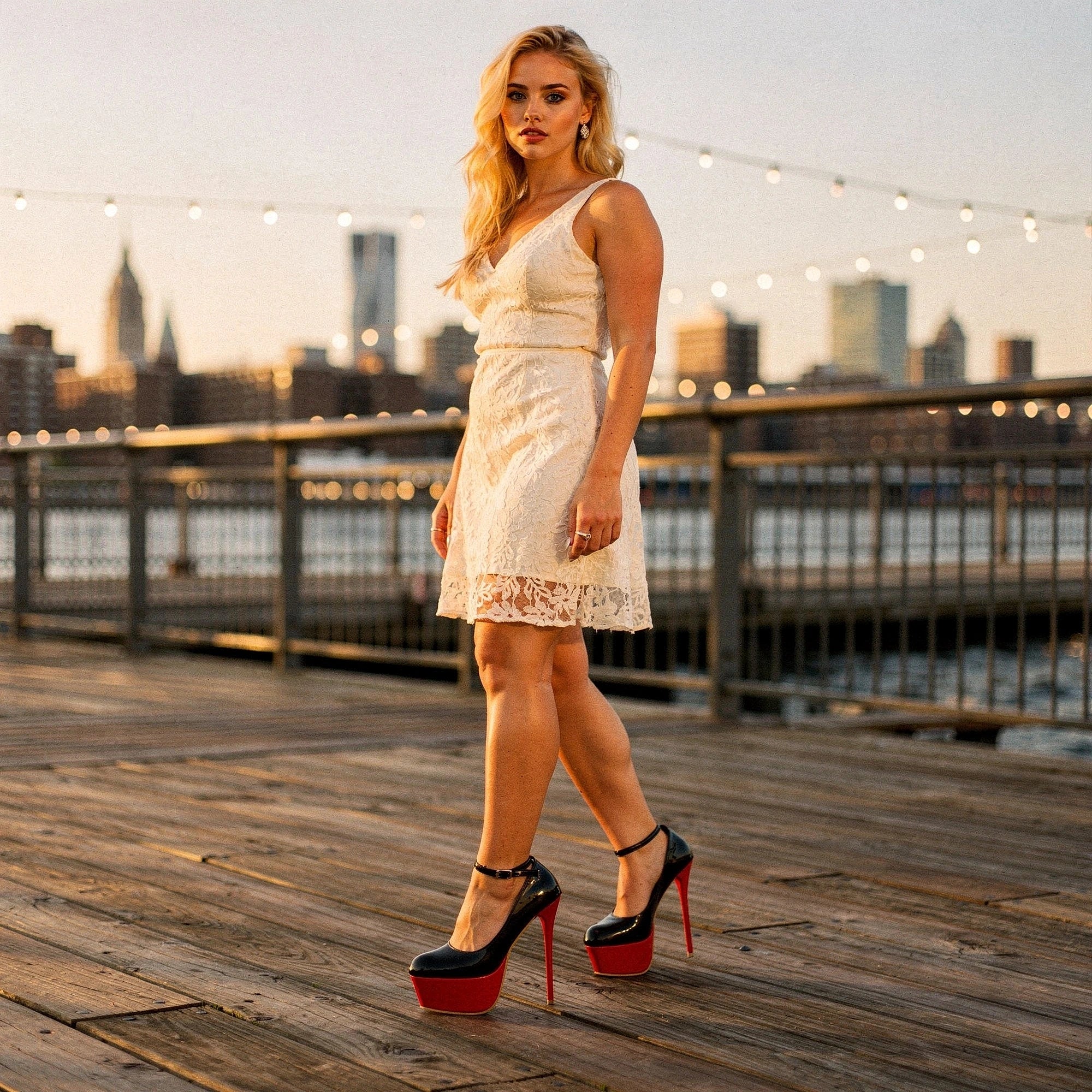 View of chic patent leather stiletto pumps in deep rose color, featuring a sleek pointed toe and elegant high heel