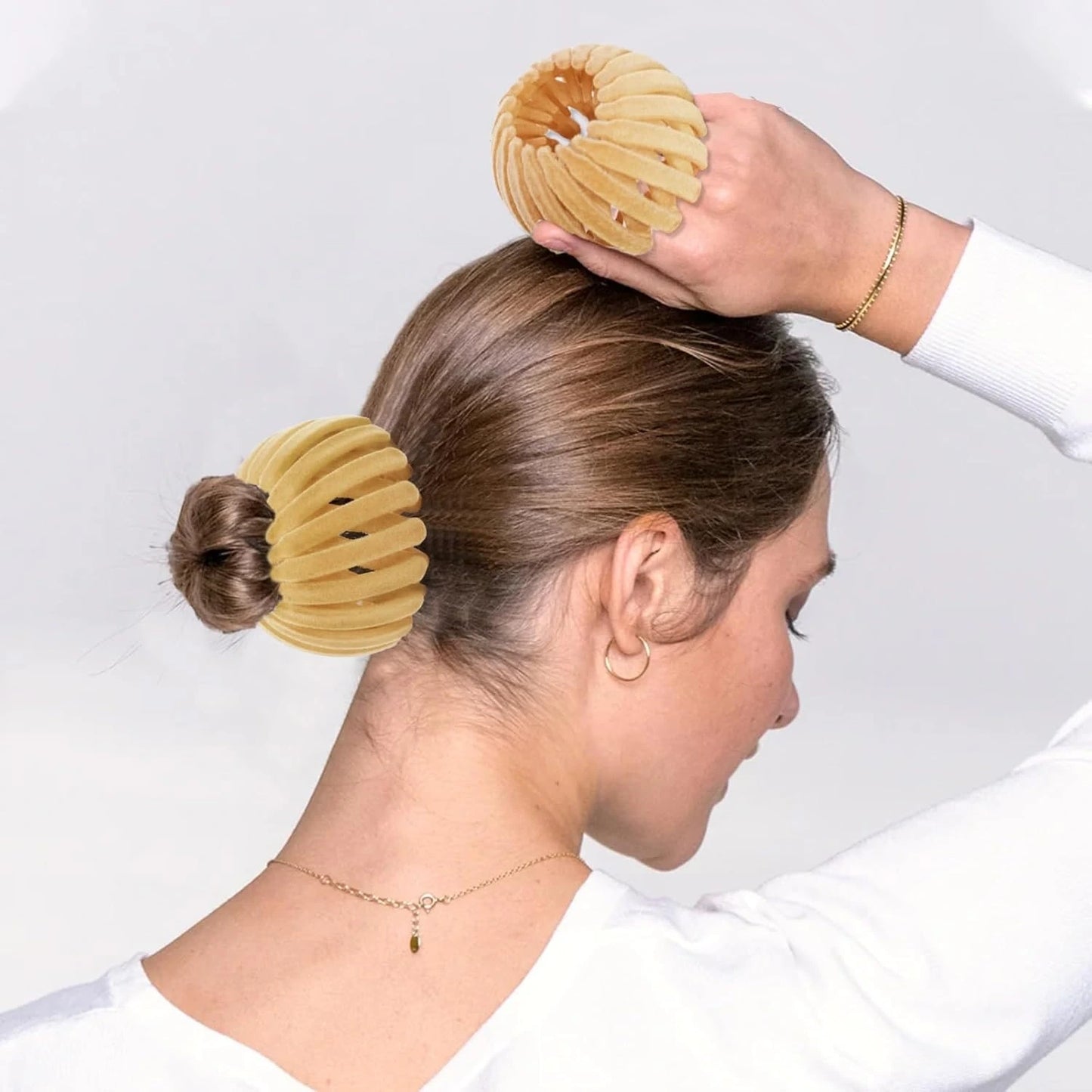 Stylish Bird's Nest Hair Clips Set of 3 Set 1 Nora Luxe