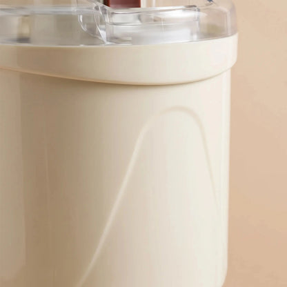Of the control panel featuring easy to use buttons and a clear display for ice cream settings