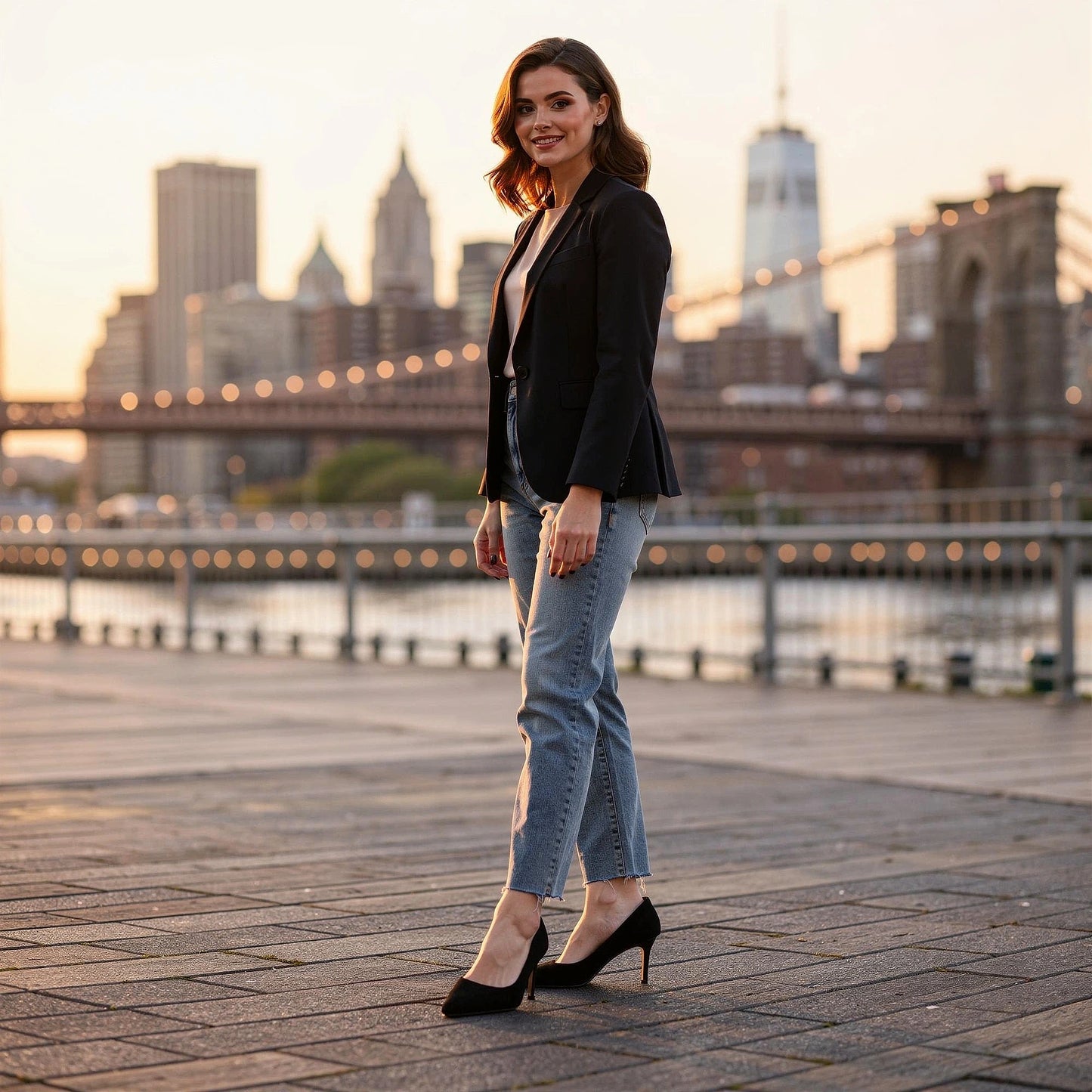 Elegant pointed mid heel sandals in soft beige leather, featuring a sleek design and ankle strap, detailed view
