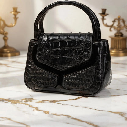 Large capacity shoulder bag in textured black leather, featuring a sleek design and detailed stitching, view
