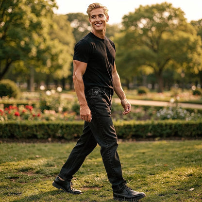 Liam Relaxed Wide Leg Denim Pants