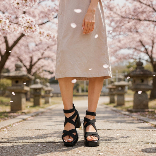 View of aqua blue waterproof platform sandals featuring a stylish strap design and cushioned sole, perfect for summer wear