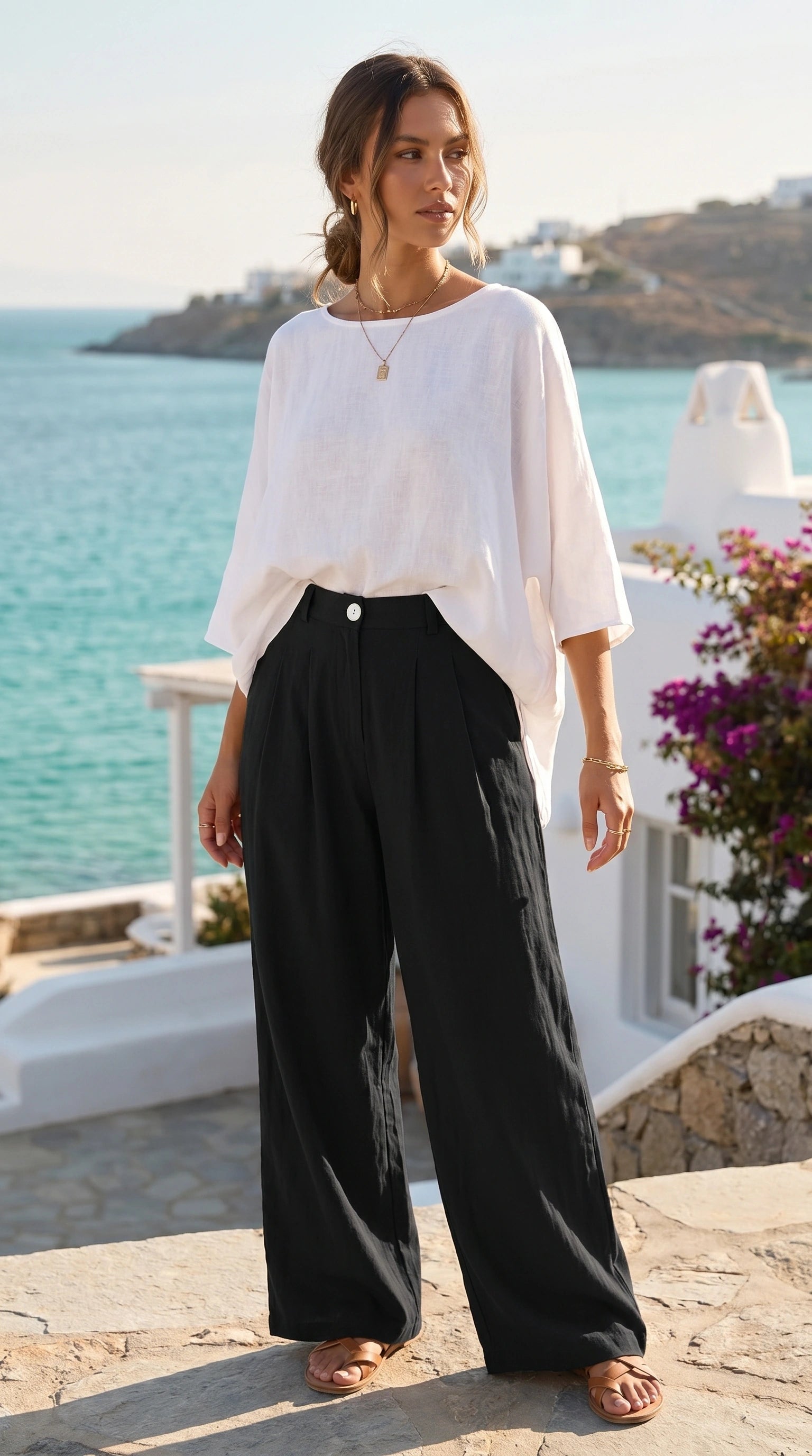 Charlotte Womens Elegant Lightweight Summer Trousers