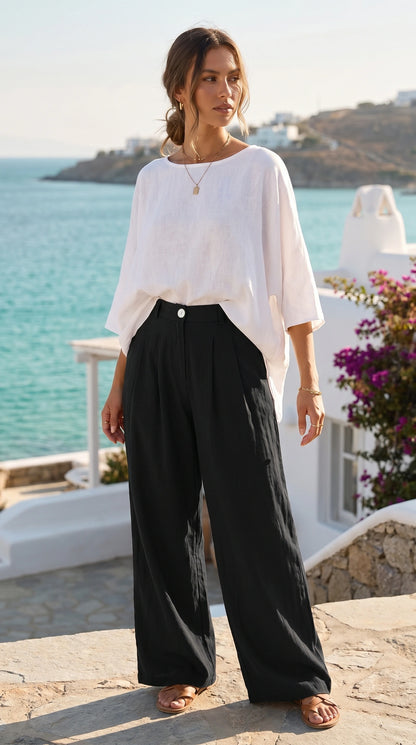 Charlotte Womens Elegant Lightweight Summer Trousers