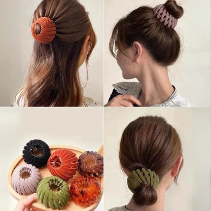 Stylish Bird's Nest Hair Clips Set of 3 Set 1 Nora Luxe