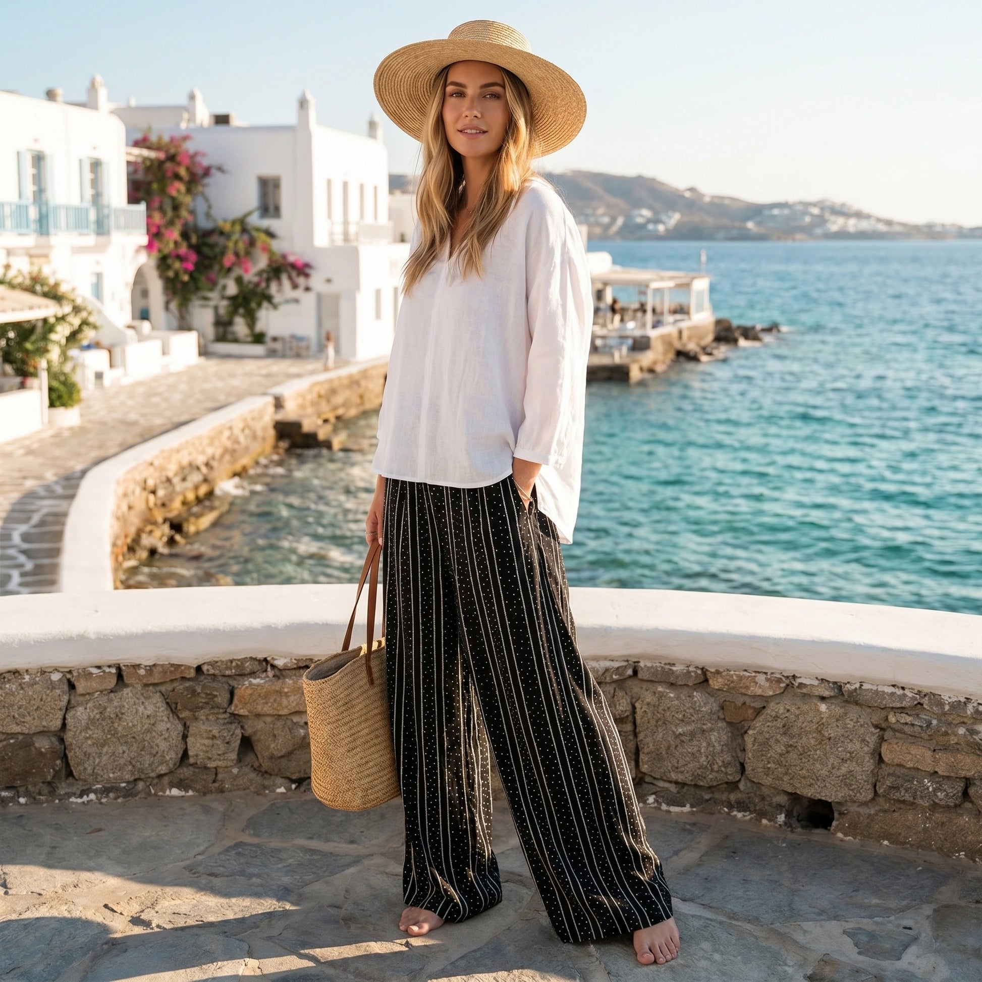 Isabella Womens Effortless Relaxed Summer Pants
