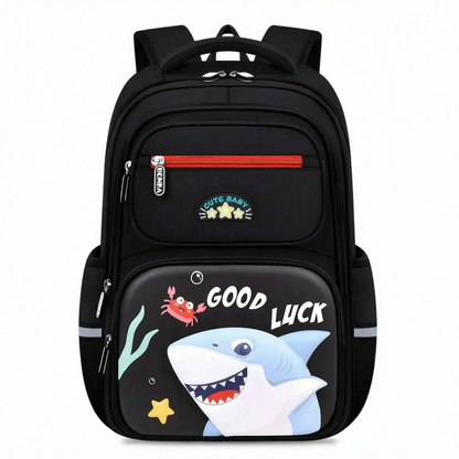 View of a stylish oxford school backpack set featuring a coordinated design, durable fabric, and adjustable straps in vibrant colors