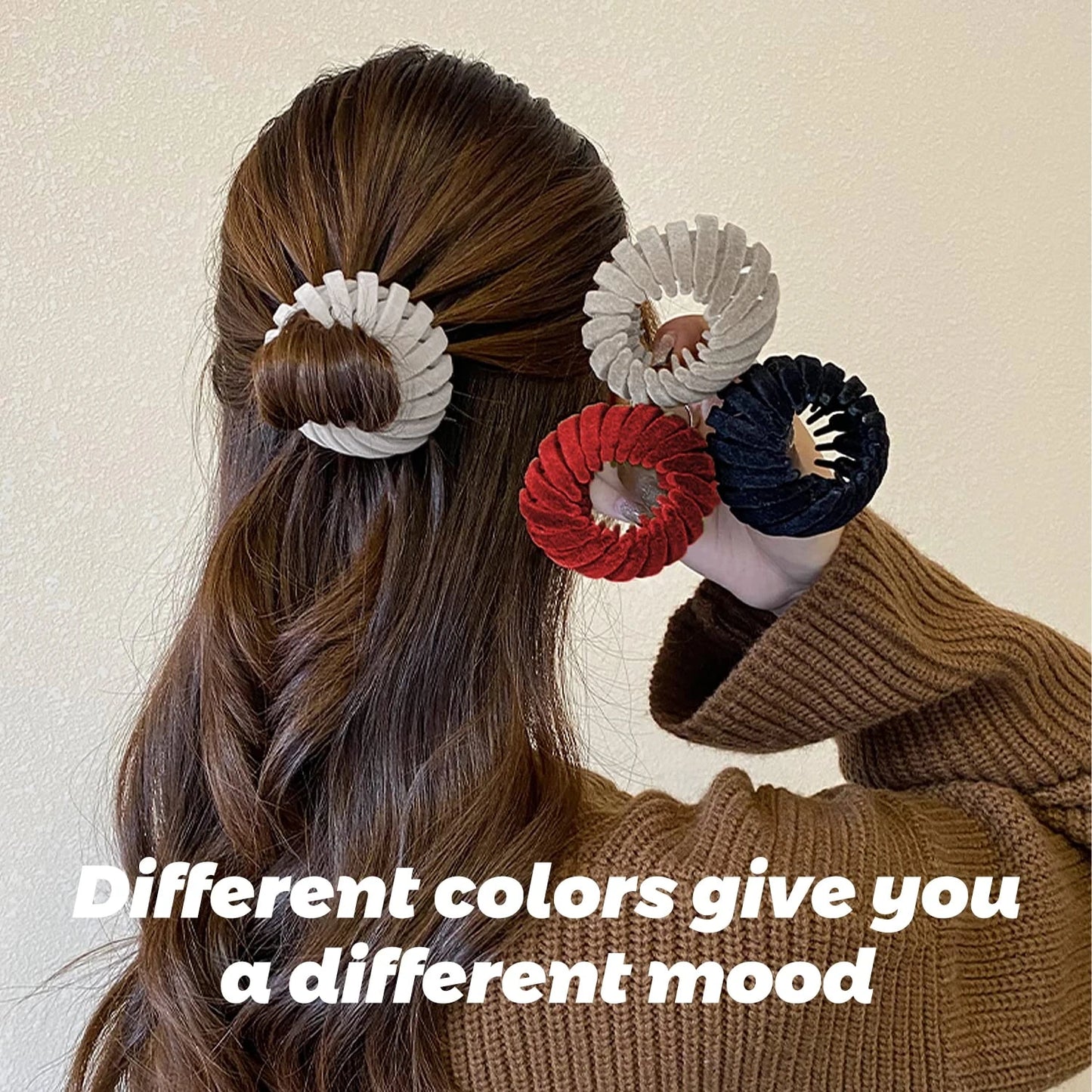 Stylish Bird's Nest Hair Clips Set of 3 Set 1 Nora Luxe