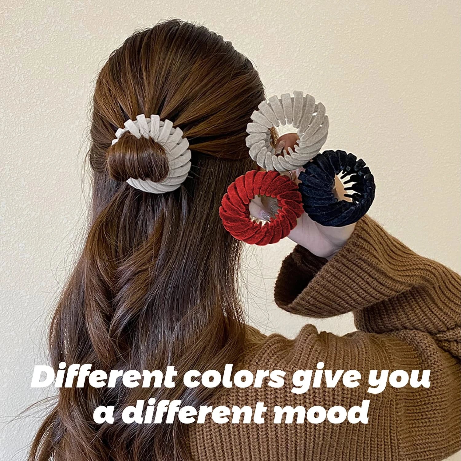 Stylish Bird's Nest Hair Clips Set of 3 Set 1 Nora Luxe