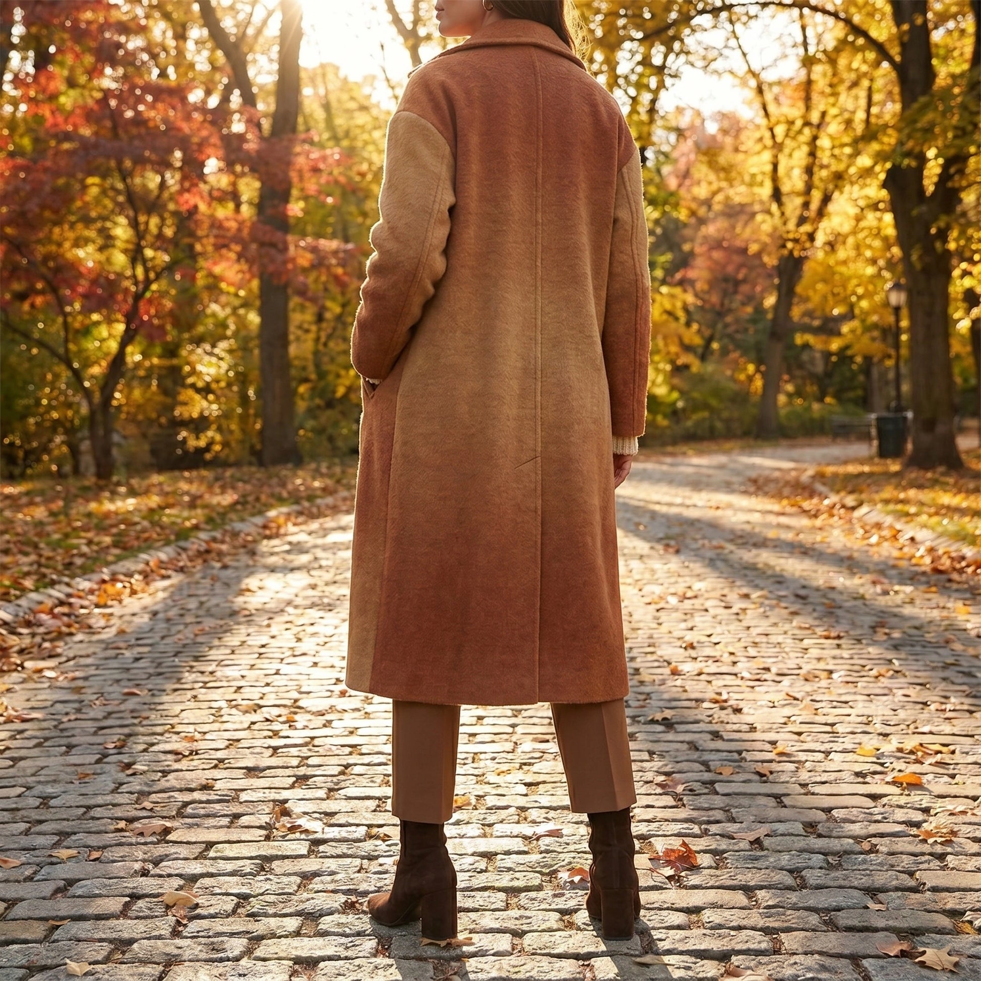 Close up view of the luxurious fabric and precise stitching of the Womens Comfortable Autumn Heel Boots, showing their quality and sophisticated design.