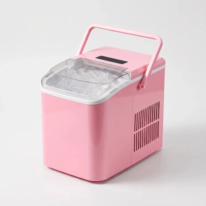 Of the portable ice maker's control panel displaying intuitive buttons and indicator lights for easy operation