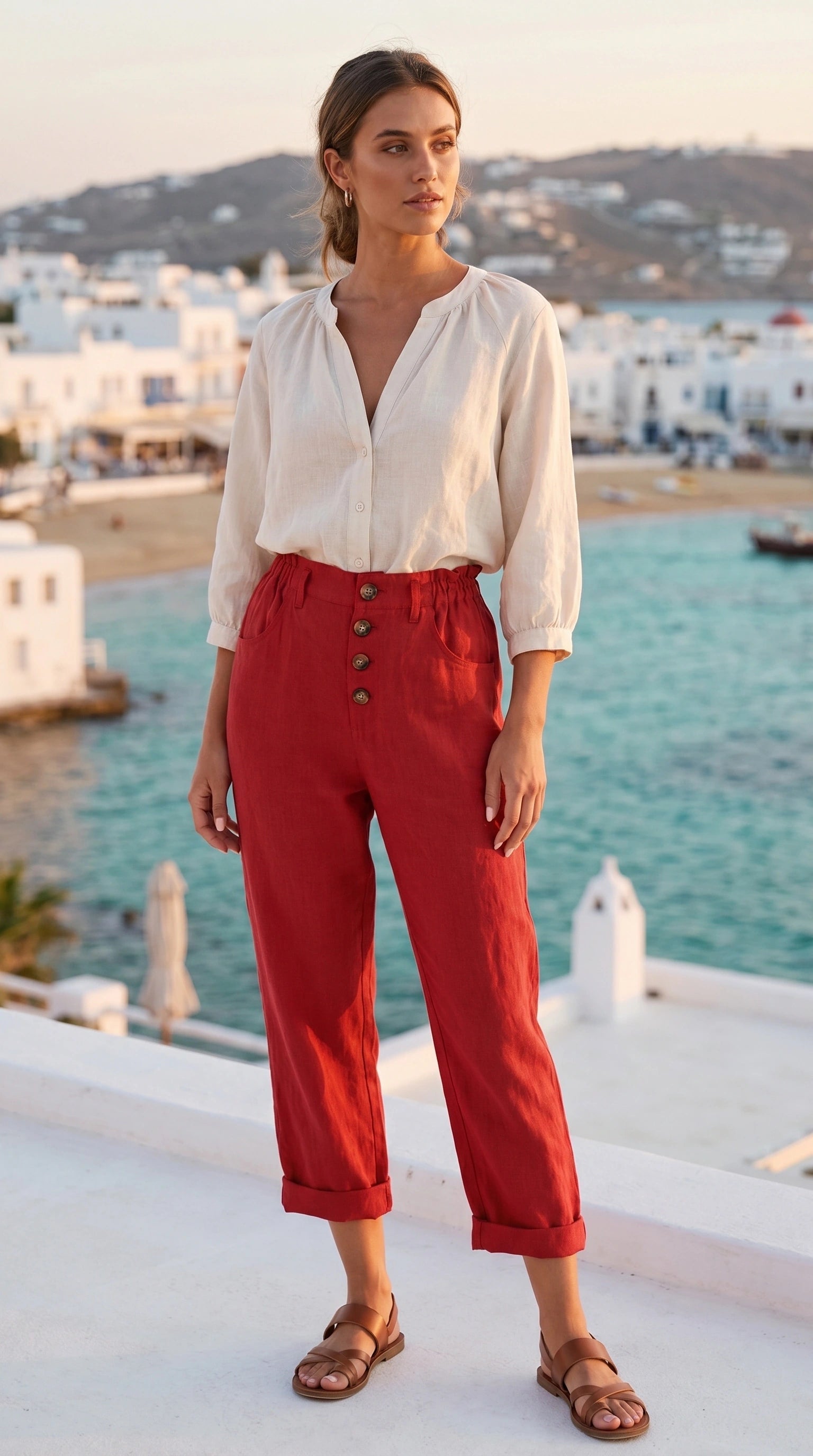 Bianca Womens Effortless Relaxed Summer Pants