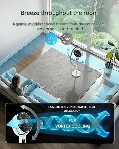 Höhenverstellbarer Moderner Tischventilator Breeziq