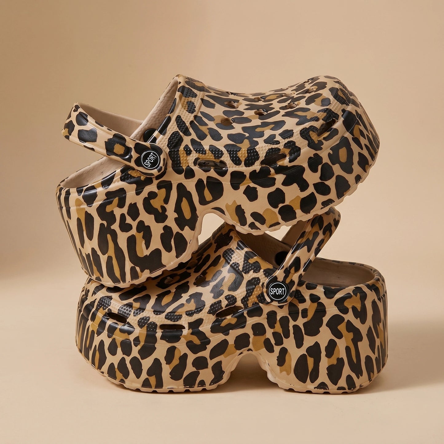 Close up view of the Womens Summer Clogs showing intricate stitching and vibrant fabric texture against a neutral background.