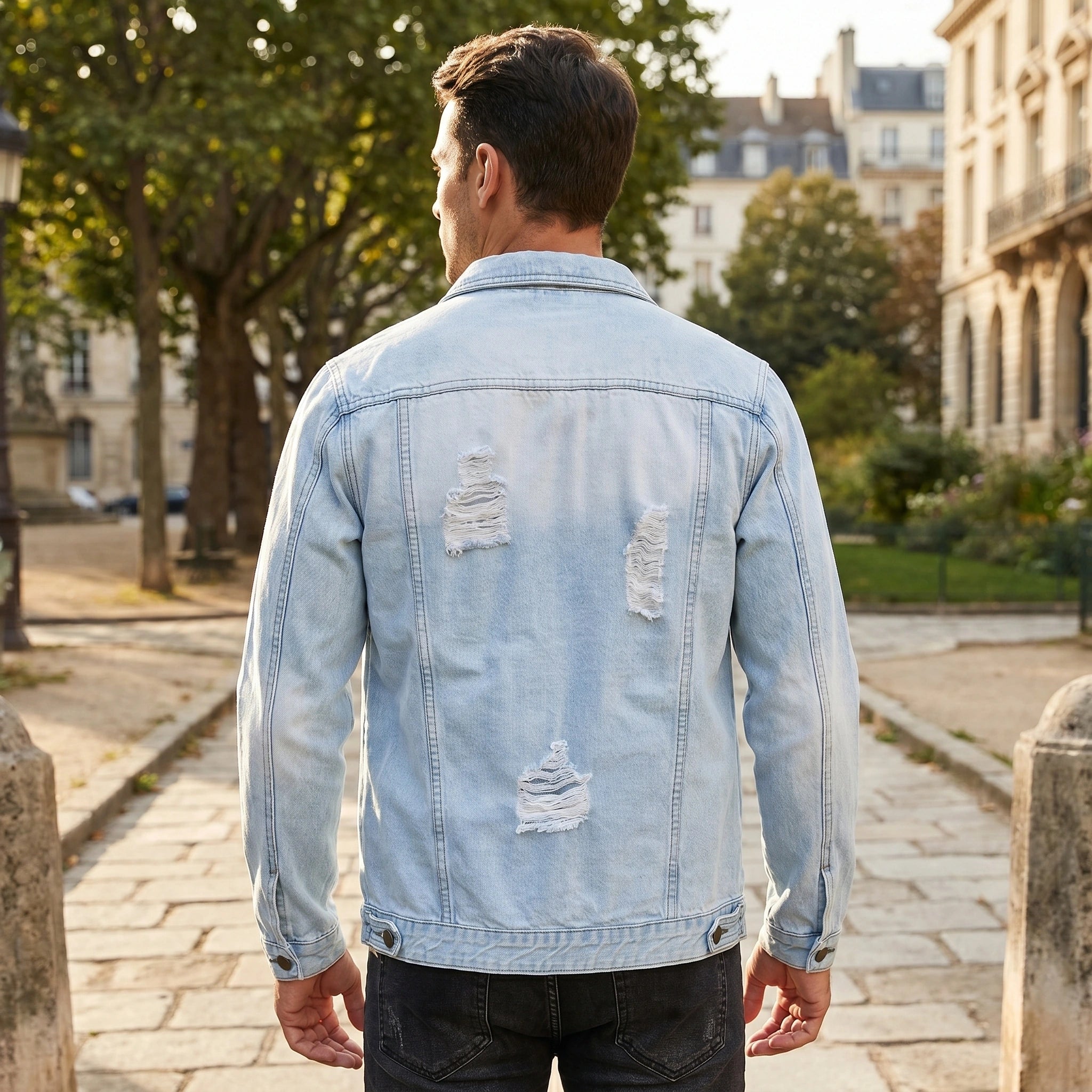 James Mens Classic Casual Spring Denim Jacket