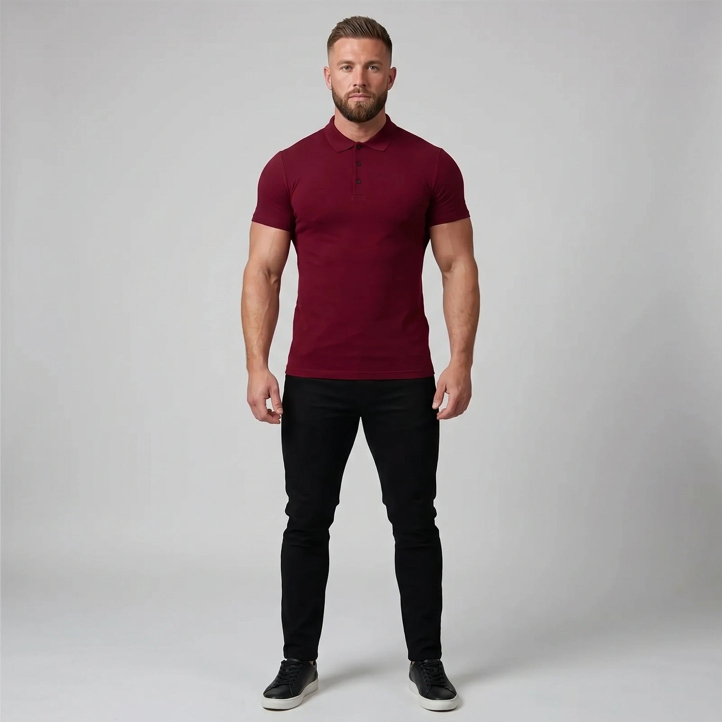 Liam Mens Slim Fit Polished Summer Polo Shirt
