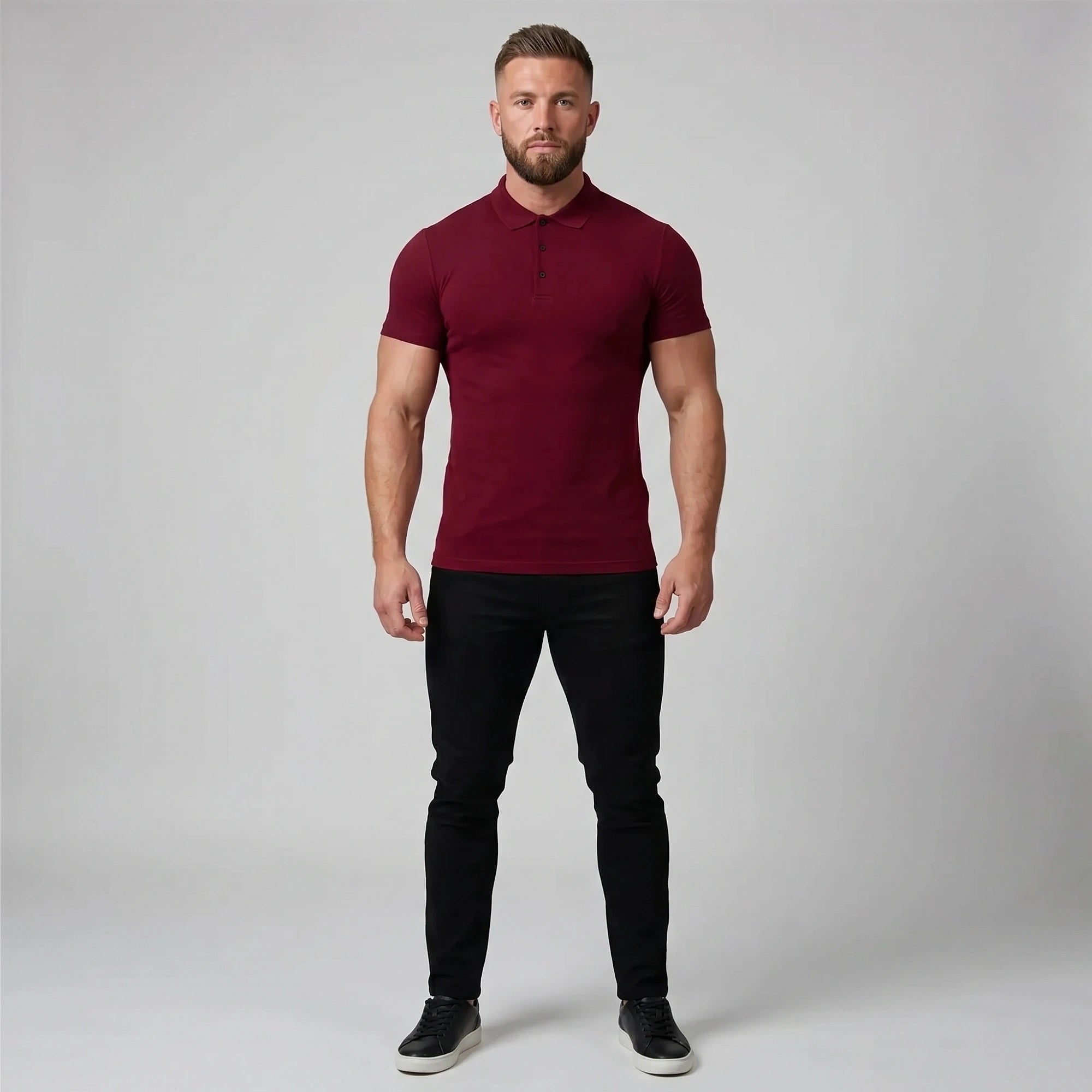 Liam Mens Slim Fit Polished Summer Polo Shirt