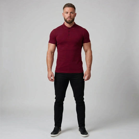Liam Mens Slim Fit Polished Summer Polo Shirt