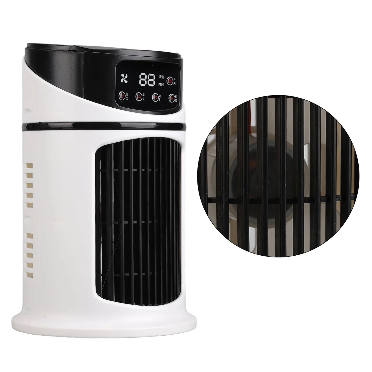 Of control panel displaying temperature settings and mode options for efficient cooling in any space