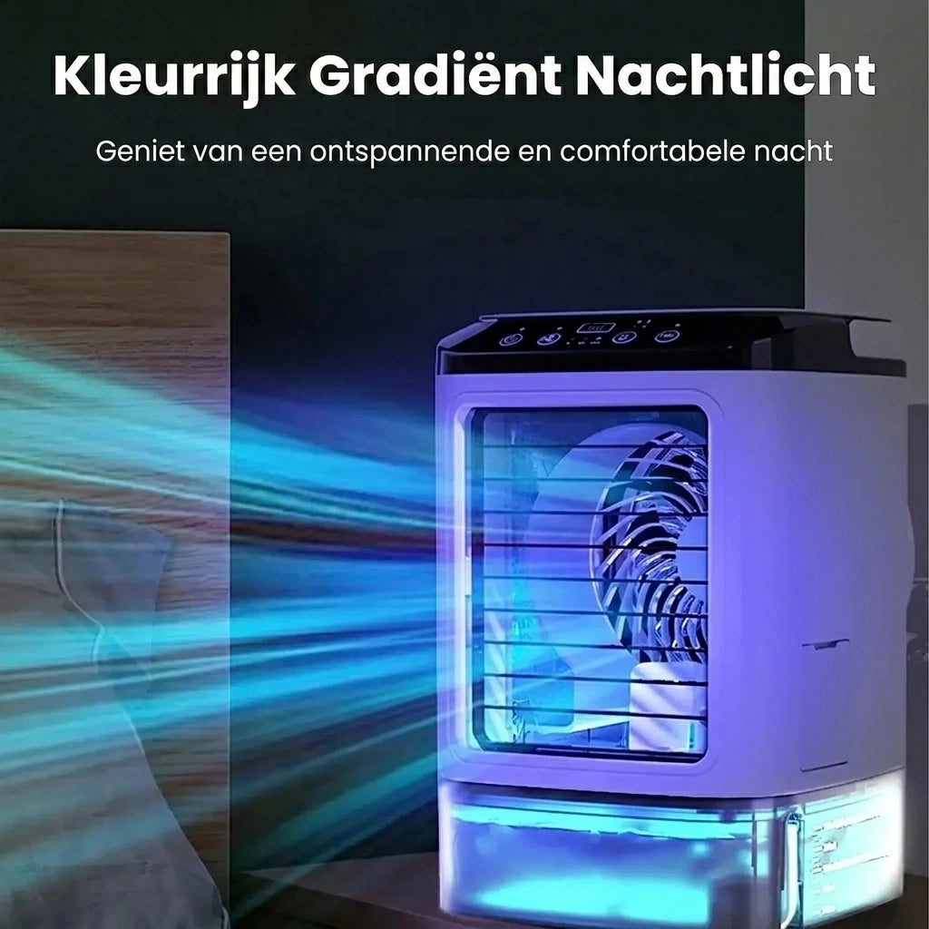 Of the ultrasonically enhanced water tank, showcasing adjustable mist settings and user friendly control panel for optimal air cooling