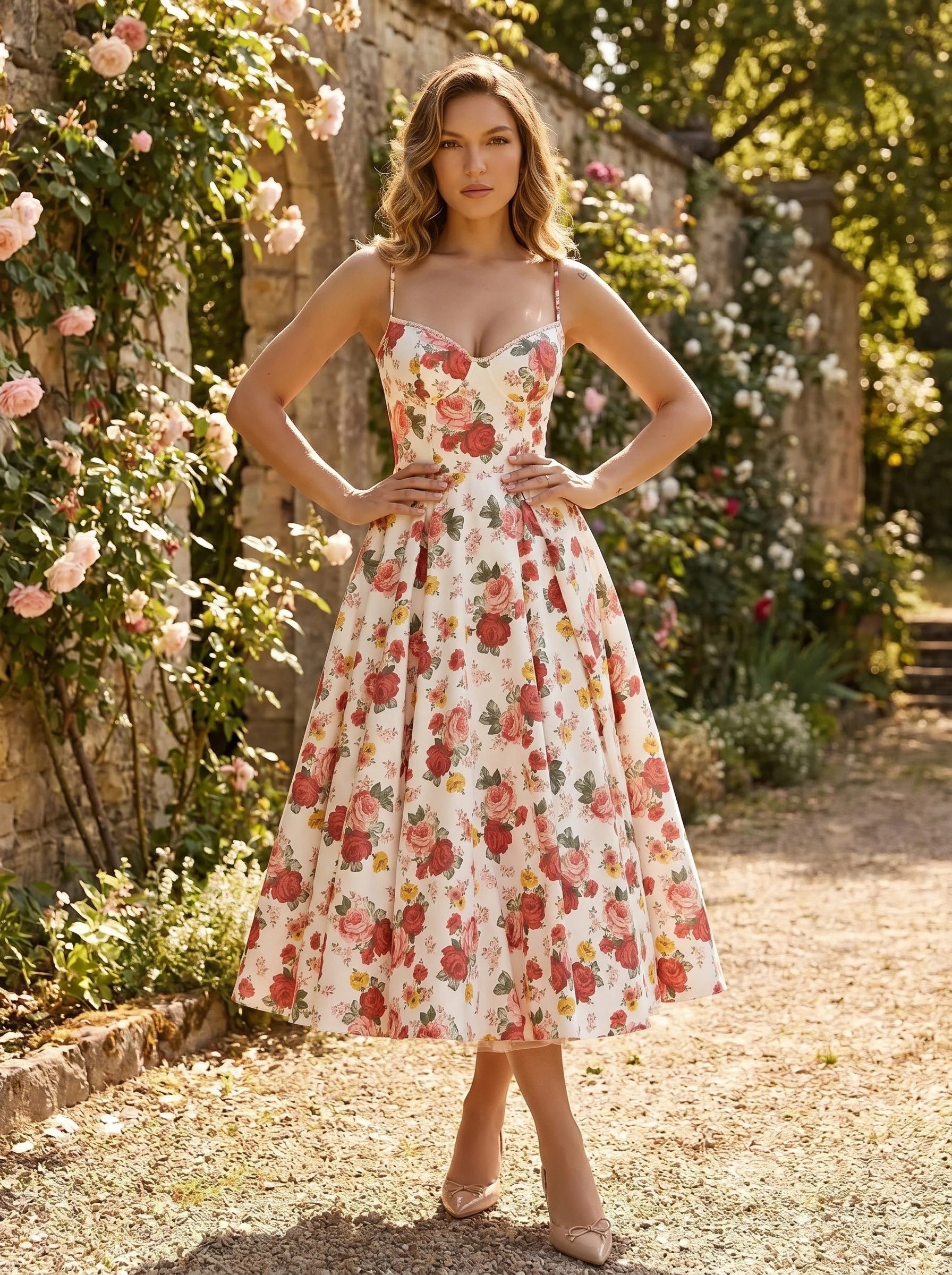 Close up view of the Womens Strapless Summer Dress showing the luxurious fabric texture and intricate stitching details against a soft, neutral background.