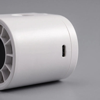 Of the fan's adjustable clip mechanism and smooth degree rotation feature, highlighting its functionality and design