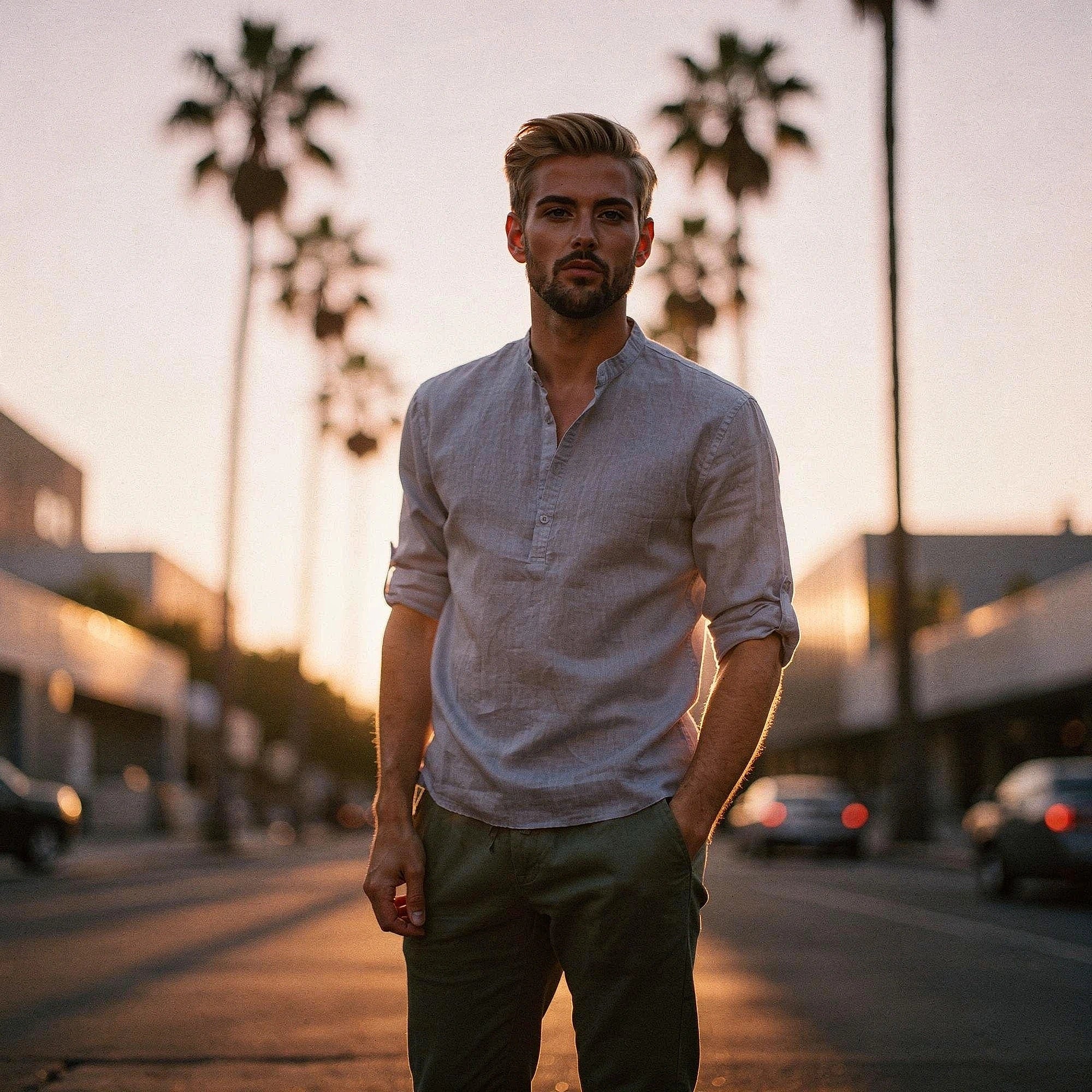 Relaxed fit autumn shirt in deep burgundy, featuring a soft cotton blend, button down collar, and long sleeves, view