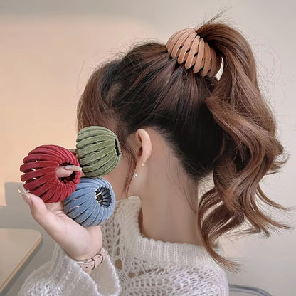 Stylish Bird's Nest Hair Clips Set of 3 Set 1 Nora Luxe