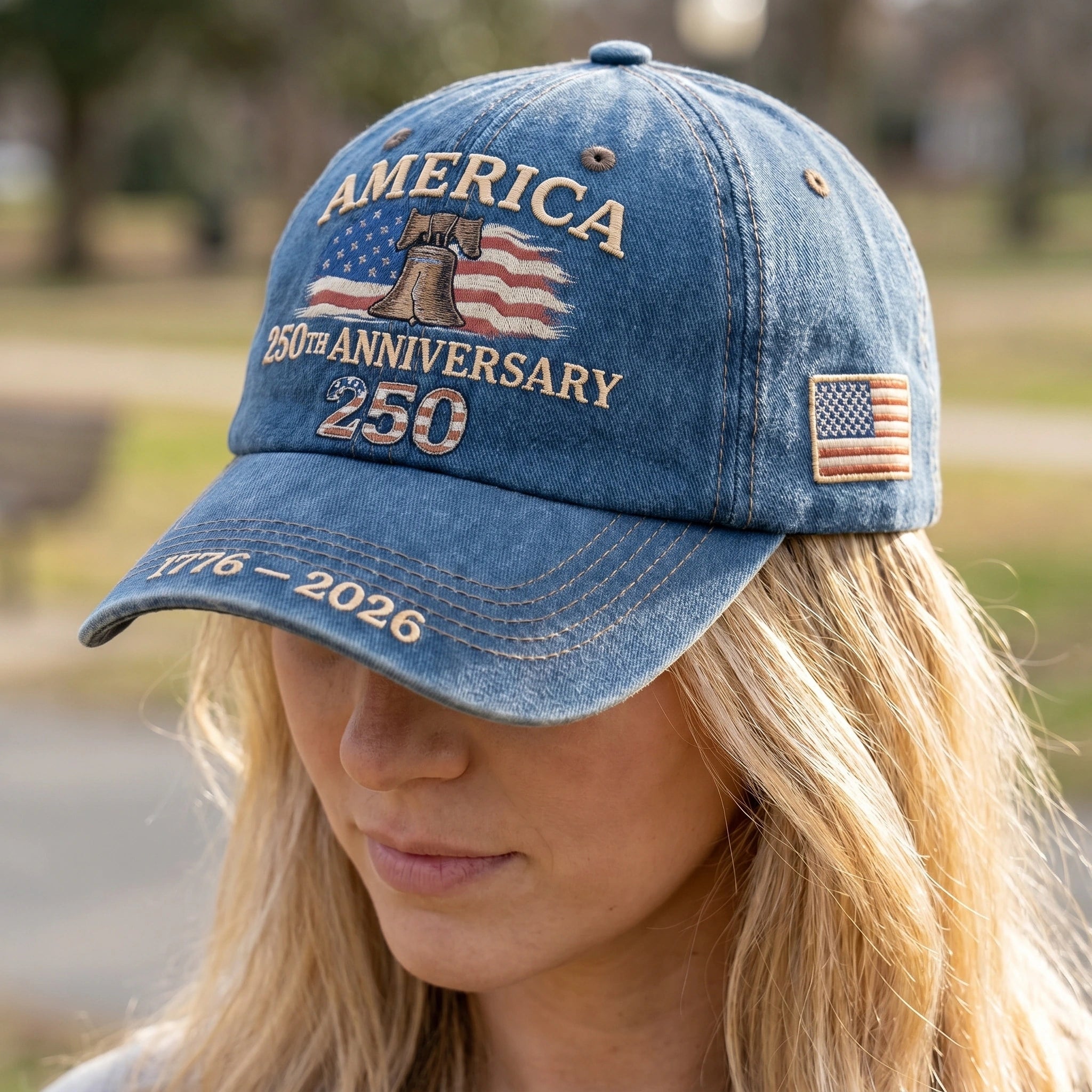 Andrew Vintage Adjustable Patriotic Baseball Cap